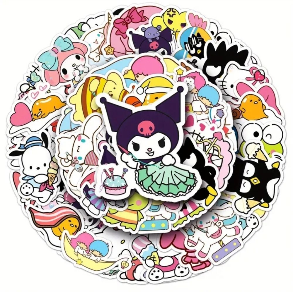 Sanrio stickers Hello kitty tuxedo Sam little twin stars